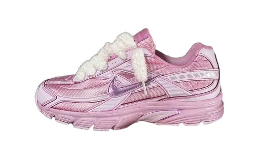 Nike Initiator purple pink violet rose CUSTOM (lacets fluffy)